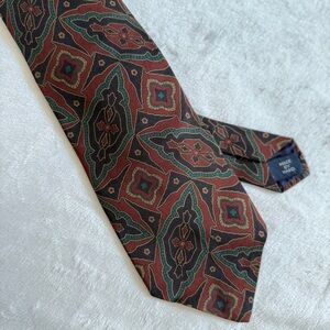 POLO Ralph Lauren Silk Paisley Maroon Kaleidoscope Pattern